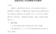 关于开展2020年度教师指导学生创新创业实践活动工作业绩统计的通知（双创字【2020】17号）